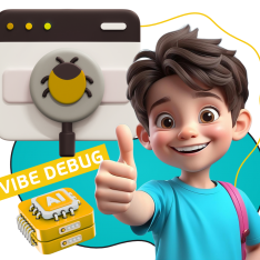 Тестирование & Vibe Debug. Охотники за багами - КИБЕРшкола программирования для детей, компьютерные курсы для школьников, начинающих и подростков - KIBERone г. Ульяновск