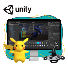 Мир игр на Unity 2D на популярном движке + AI-помощники - КИБЕРшкола программирования для детей, компьютерные курсы для школьников, начинающих и подростков - KIBERone г. Ульяновск