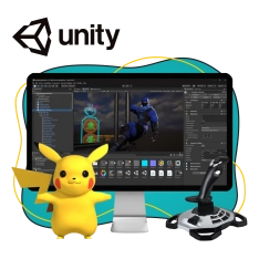 Мир игр на Unity 2D на популярном движке + AI-помощники - КИБЕРшкола программирования для детей, компьютерные курсы для школьников, начинающих и подростков - KIBERone г. Ульяновск