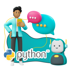 Умный чат-бот на Python - КИБЕРшкола программирования для детей, компьютерные курсы для школьников, начинающих и подростков - KIBERone г. Ульяновск