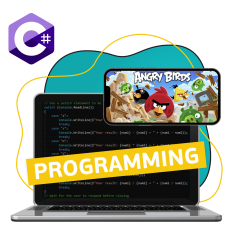 Программирование на C#. Удивительный мир 2D-игр - КИБЕРшкола программирования для детей, компьютерные курсы для школьников, начинающих и подростков - KIBERone г. Ульяновск